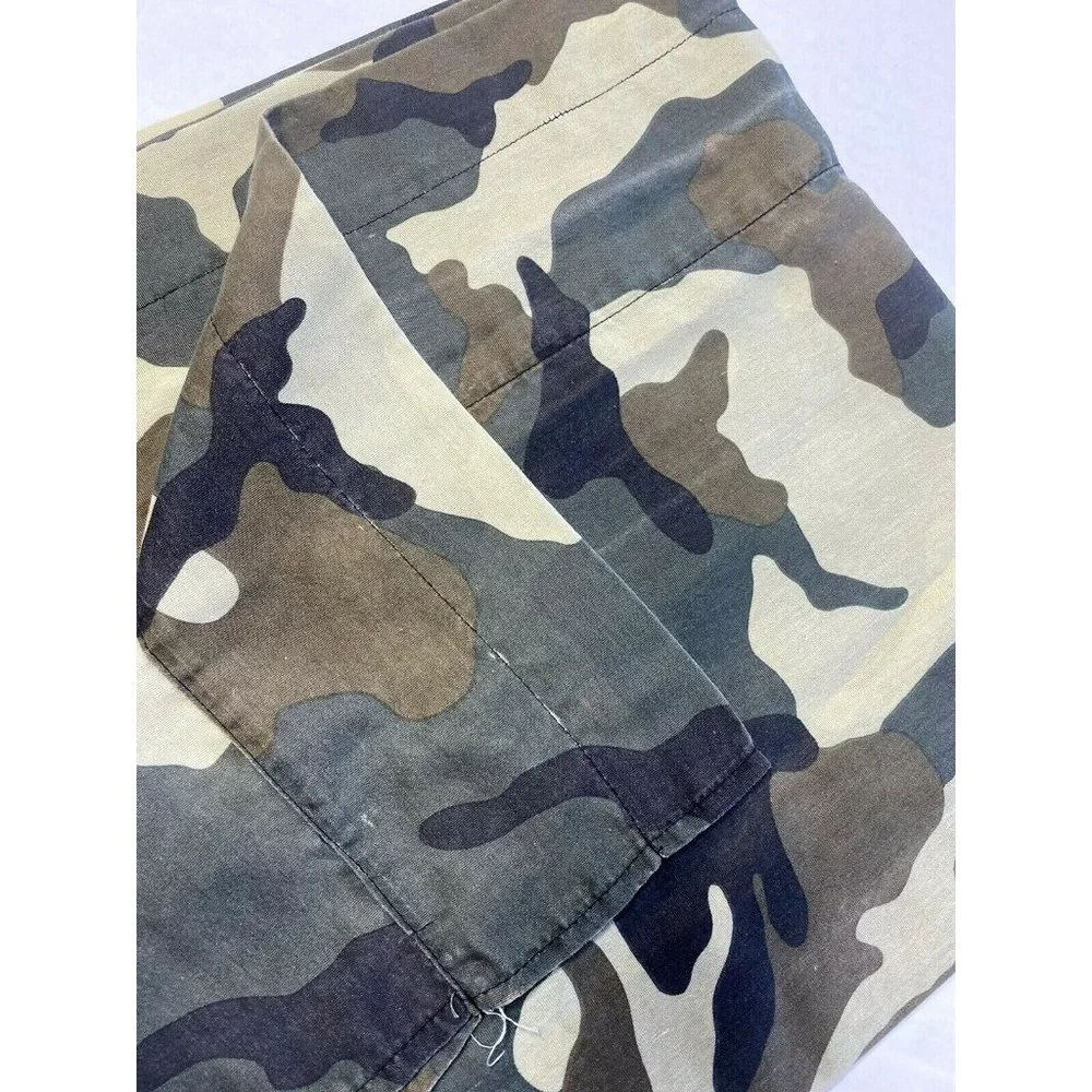 Vintage Camo Army Valance Curtain Hunting Mens boy